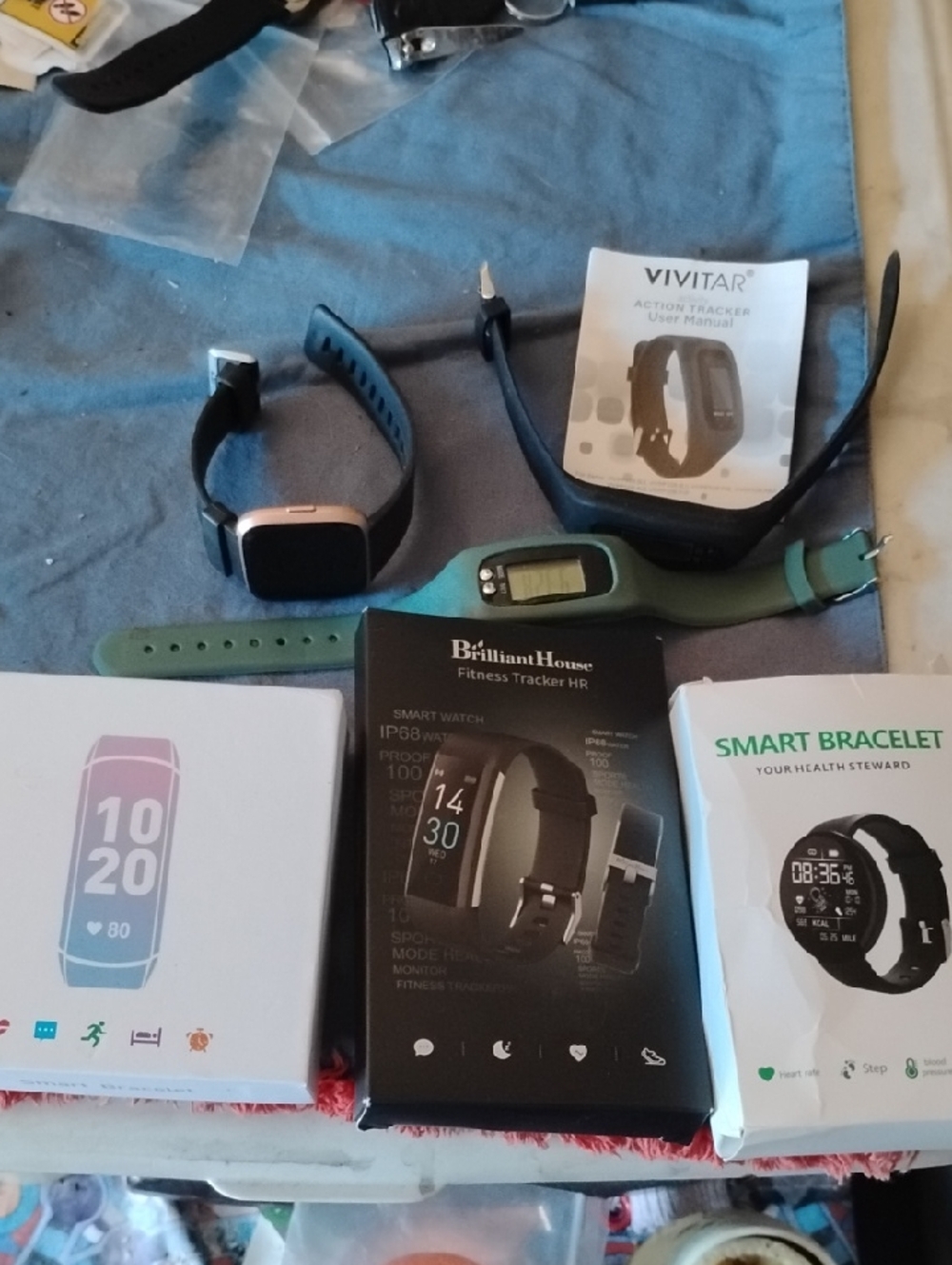 Green Fitness Tracker Smart Bracelets& Watches- Activity Trackers(6)